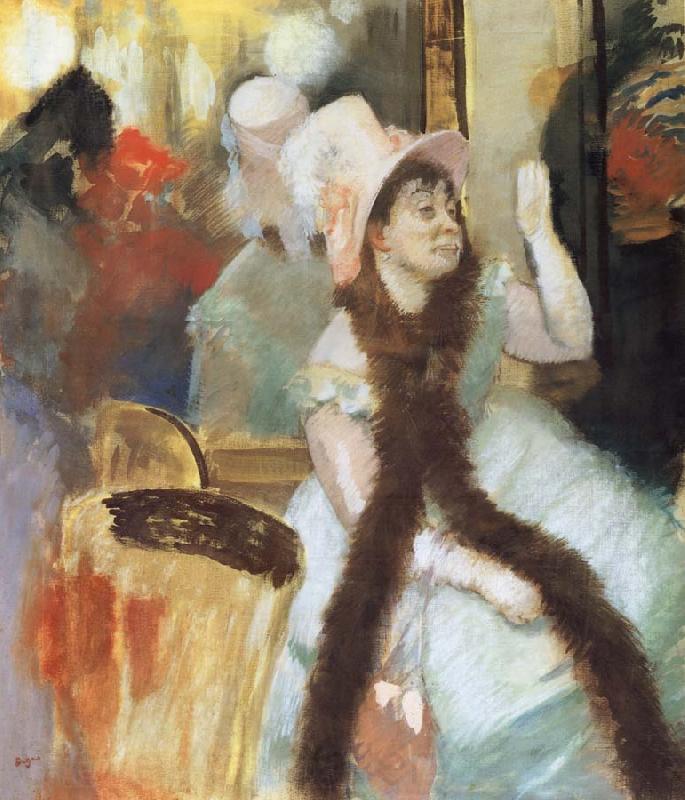 Edgar Degas Portrait apres un Bal costume France oil painting art